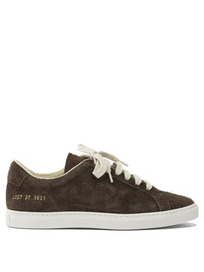 Common Projects Achilles Suede Sneakers In Brown
