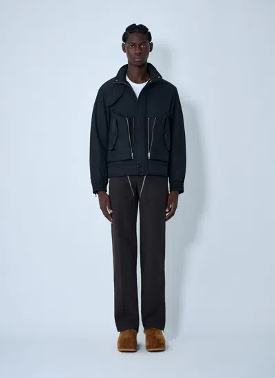 Dries Van Noten Brown Cotton Canvas Straight-leg Trousers In Brown
