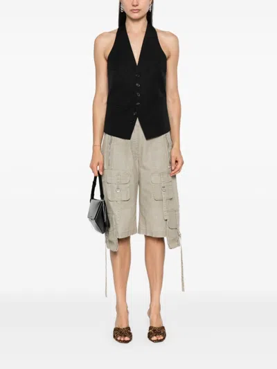 Dsquared2 Black Wool Waistcoat In Black