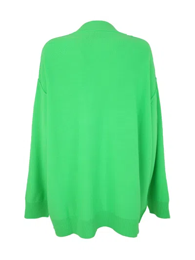 Dsquared2 Statement Knit Cardigan Featuring Pockets In Green