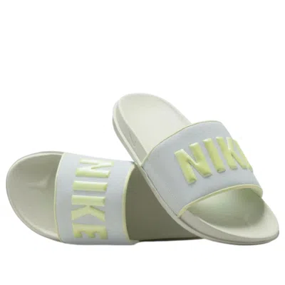 Nike (wmns)  Offcourt Slide 'light Silver Barely Volt' In Multi