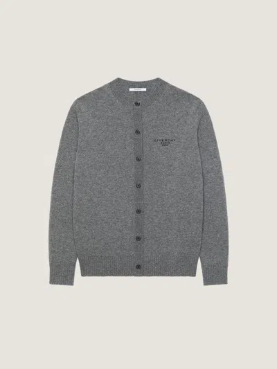 Givenchy Cardigan In Wool And Cashmere In Black