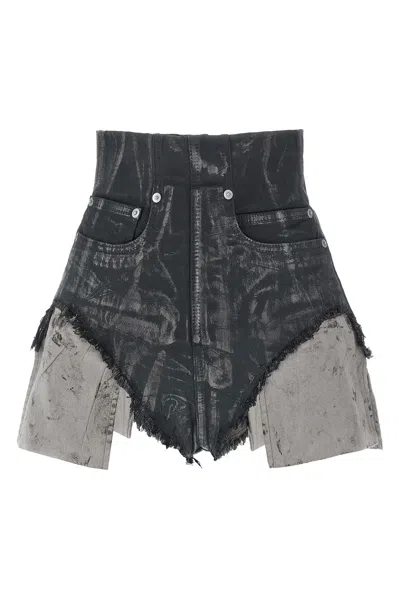 Drkshdw Dirt Cutoffs Shorts In Brown