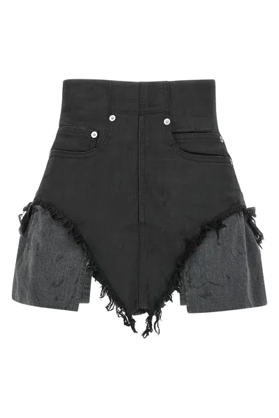 Drkshdw Dirt Cutoffs Shorts In Black