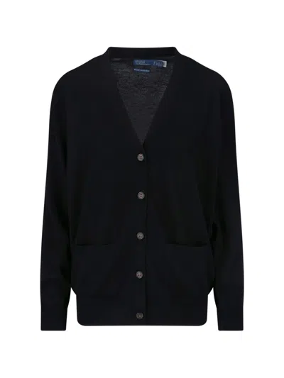 Polo Ralph Lauren Cardigan In Lana In Black
