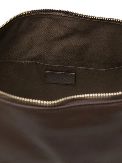 Apc A.p.c. Vera Leather Shoulder Bag In Brown