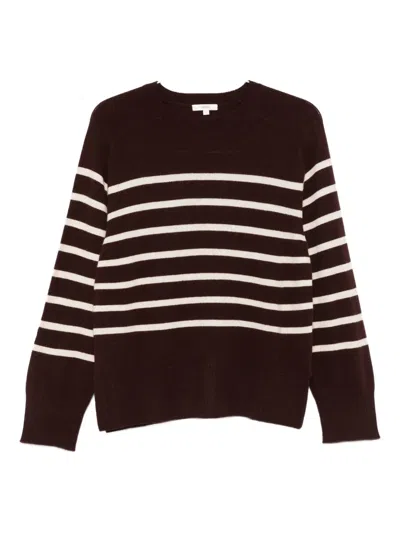 Yerse Striped Round-neck Sweater In Multi