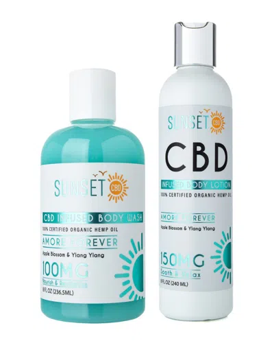 Sunset Amore Forever Cbd Infused Body Wash & Lotion Bundle
