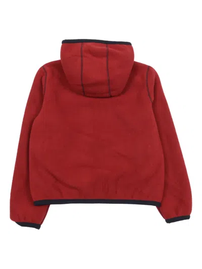 K-way Fleece Reversible Hoodie In Red