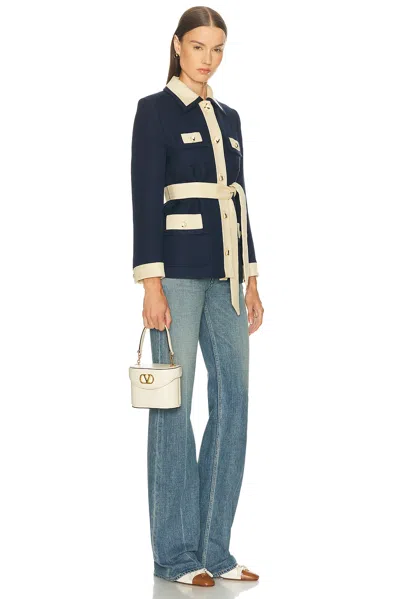 Valentino Vanity Leather Shoulder Bag In Green