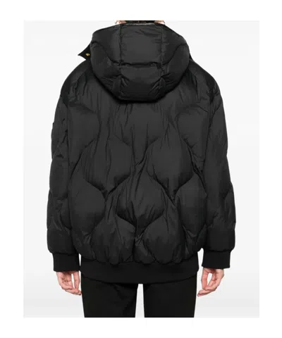 Pinko Puffer Jacket With Quilted Pattern In Black