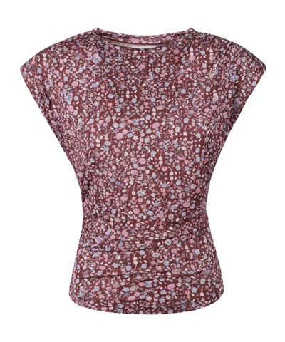 Isabel Marant Étoile Floral-print Blouse In Red