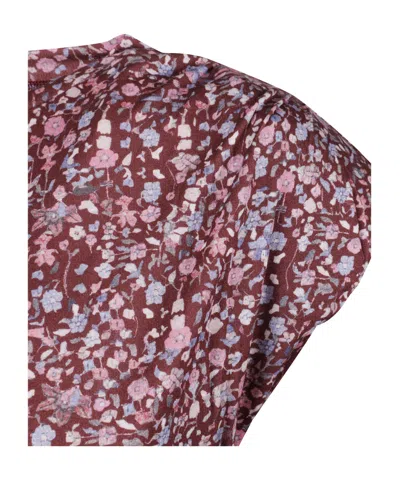 Isabel Marant Étoile Floral-print Blouse In Red