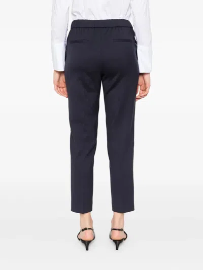 Peserico Viscose Cady Stretch Trousers In Black