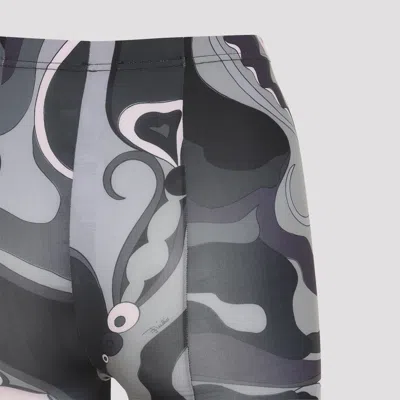 Pucci Abstract Print High Waist Trousers In Multi