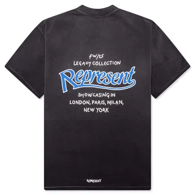 Represent Logo-embroidered Cotton T-shirt In Multi