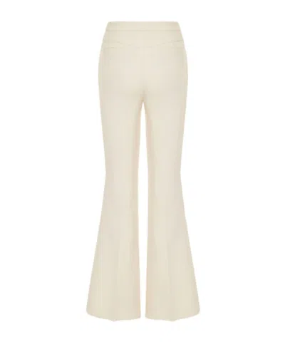 Etro Wool-blend Flared Trousers In White