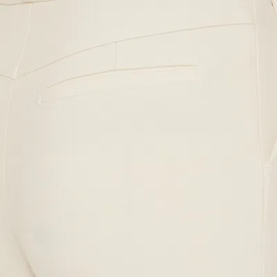 Etro Wool-blend Flared Trousers In White