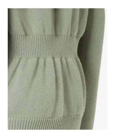 Fendi Green Cashmere Pullover In Green
