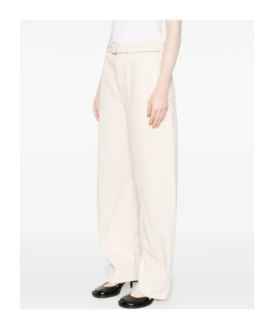 Lemaire Pants With "twisted" Belt In White