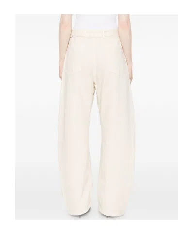 Lemaire Pants With "twisted" Belt In White