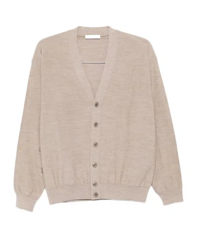 Lemaire 'relaxed Twisted' Cardigan In Pink