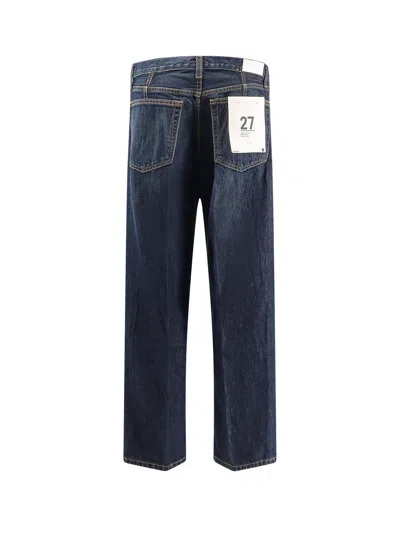 Re/done The Ollie High Rise Jeans In Barely Worn Flow In Blue