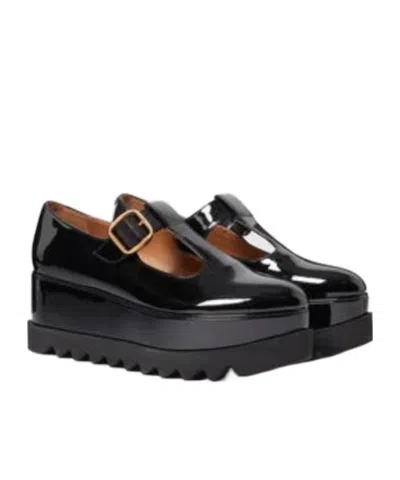 Stella Mccartney Oxford Elyse Shiny 80mm In Black