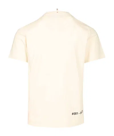 Moncler Grenoble Logo Printed Crewneck T-shirt In Neutral