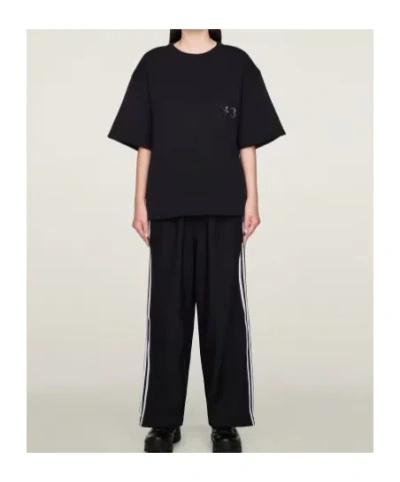 Y-3 M Wo Ss Tee In Black