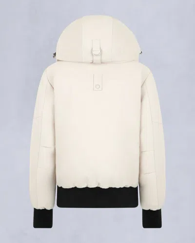 Moose Knuckles Long-sleeved Cotton-padded Jacket In White