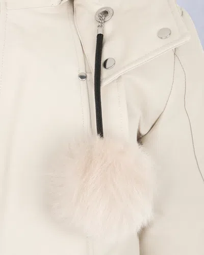 Moose Knuckles Long-sleeved Cotton-padded Jacket In White