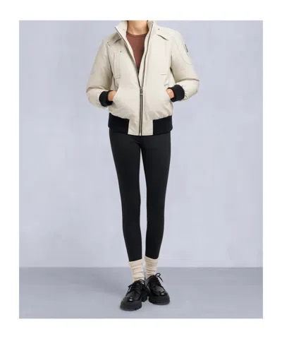 Moose Knuckles Long-sleeved Cotton-padded Jacket In White