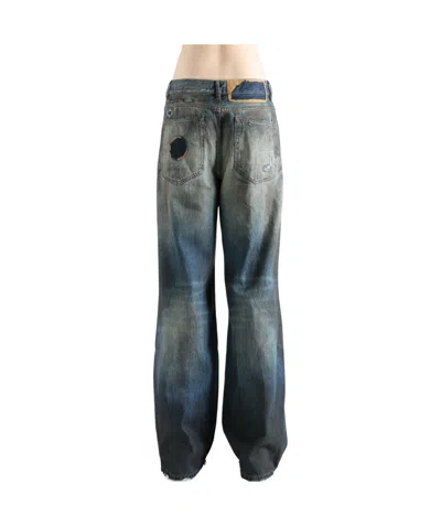 Ann Demeulemeester Modest 5-pockets Relaxed Bootcut Trouser In Blue