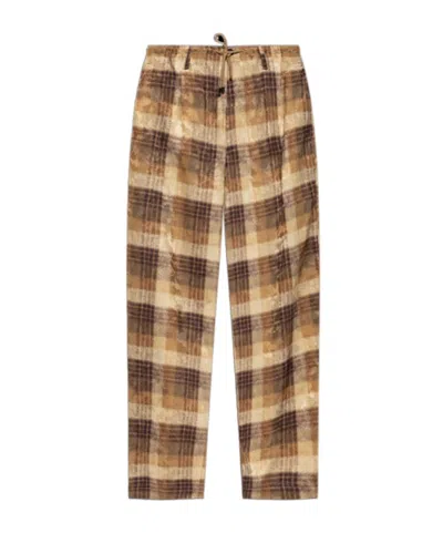 Dries Van Noten Drawstring Casual Pants In Brown