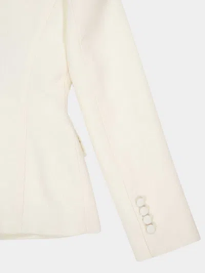 Dolce & Gabbana Tailored Button-front Blazer In Neutral