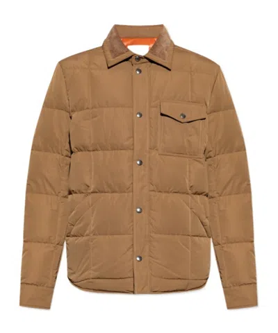 Moncler Marcilly Padded Shell Jacket In Neutral