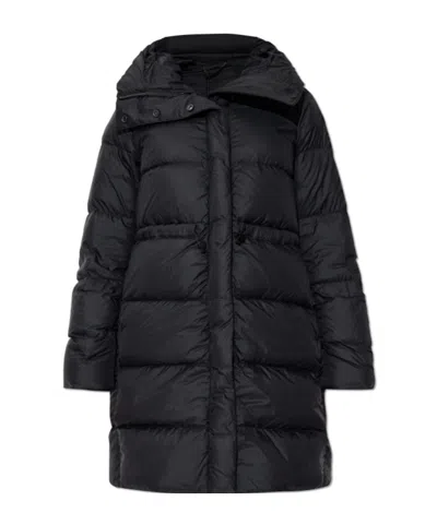 Canada Goose Montgomery Down Hooded Puffer Coat In Black