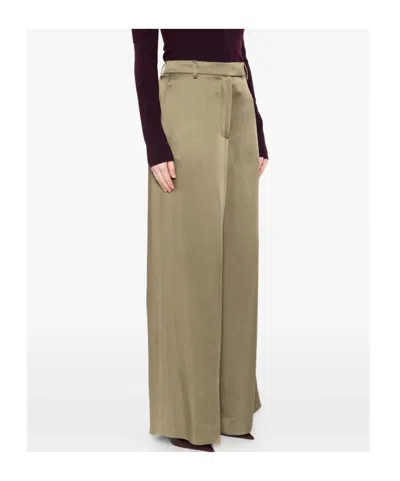 Dries Van Noten Women Penn 2070 W.w. Pants Khaki In Green