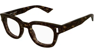 Saint Laurent Full-frame Plain Mirror In Brown