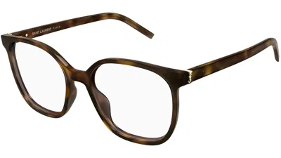 Saint Laurent Sl M155003-havana-havana-transparent In Burgundy