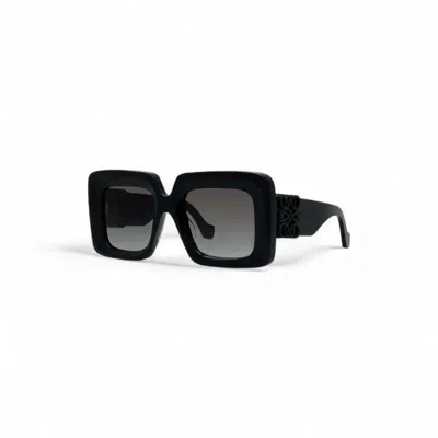 Loewe Anagram Oversized Square Acetate Sunglasses In Black