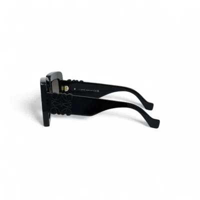 Loewe Anagram Oversized Square Acetate Sunglasses In Black
