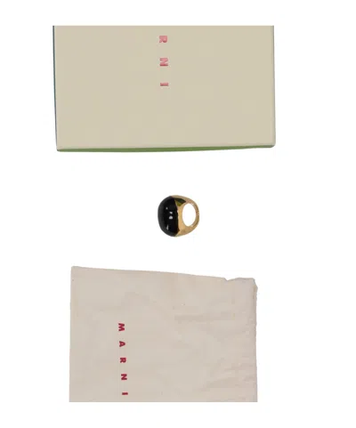 Marni Cocktail Ring In Black