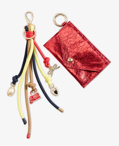 On 34th Card Case & Multi-charm Beaded Keychain, Macy's Exclusive In Gold