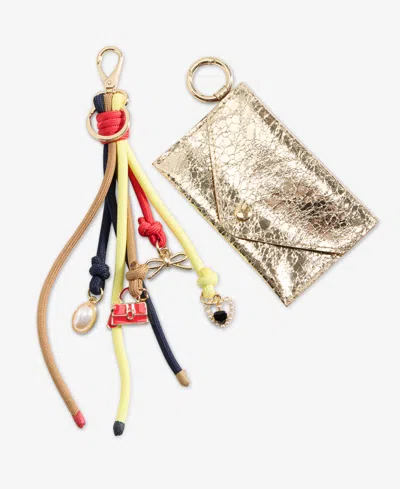 On 34th Card Case & Multi-charm Beaded Keychain, Macy's Exclusive In Gold