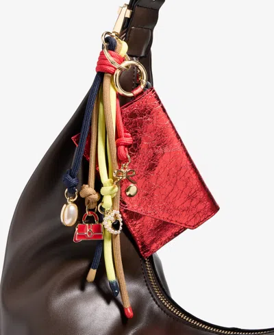 On 34th Card Case & Multi-charm Beaded Keychain, Macy's Exclusive In Gold