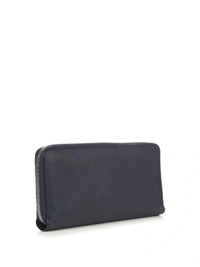 Valextra All-in-one Leather Travel Wallet In Navy | ModeSens