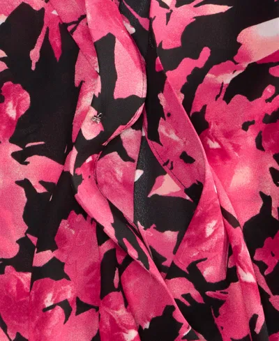 Inc International Concepts Women's Surplice Long-sleeve Blouse, Exclusively At Macy's In Multi