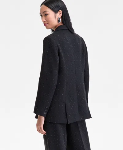 Inc International Concepts Women's Embellished Blazer, Macy's Exclusive In Black